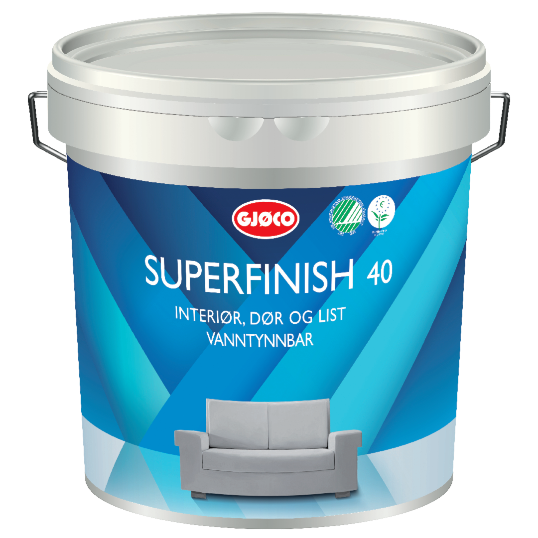 Superfinish 40 Træmaling: 2 7 Liter