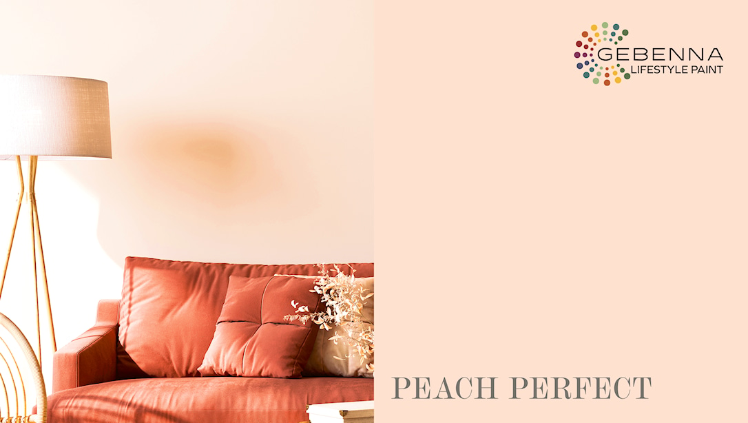 Gebenna Vægmaling: Peach Perfect Farveprøve