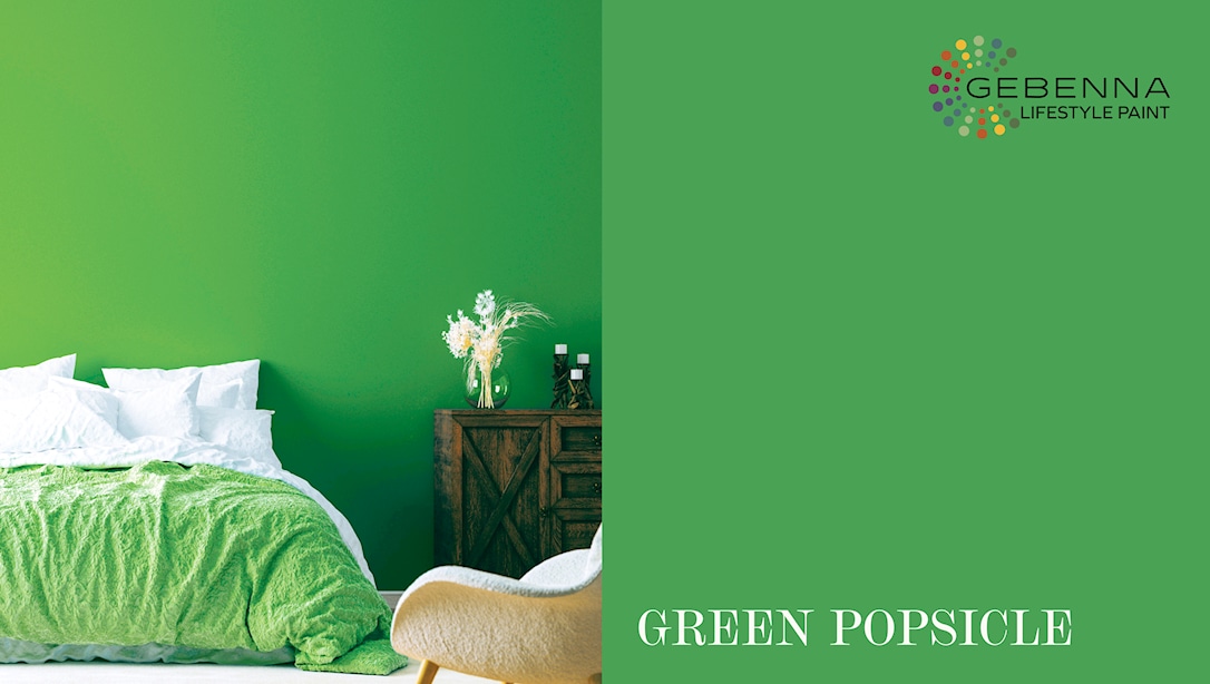 Gebenna Vægmaling: Green Popsicle Farveprøve