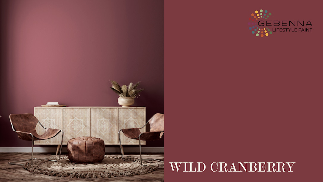 Gebenna Vægmaling: Wild Cranberry 9 l