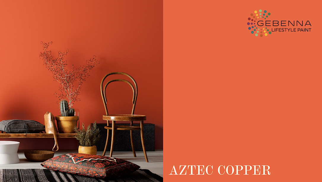Gebenna Vægmaling: Aztec Copper Farveprøve