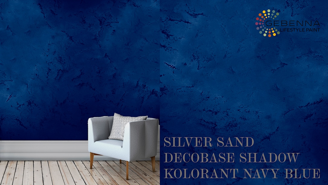 Silver Sand + Kolorant Navy blue