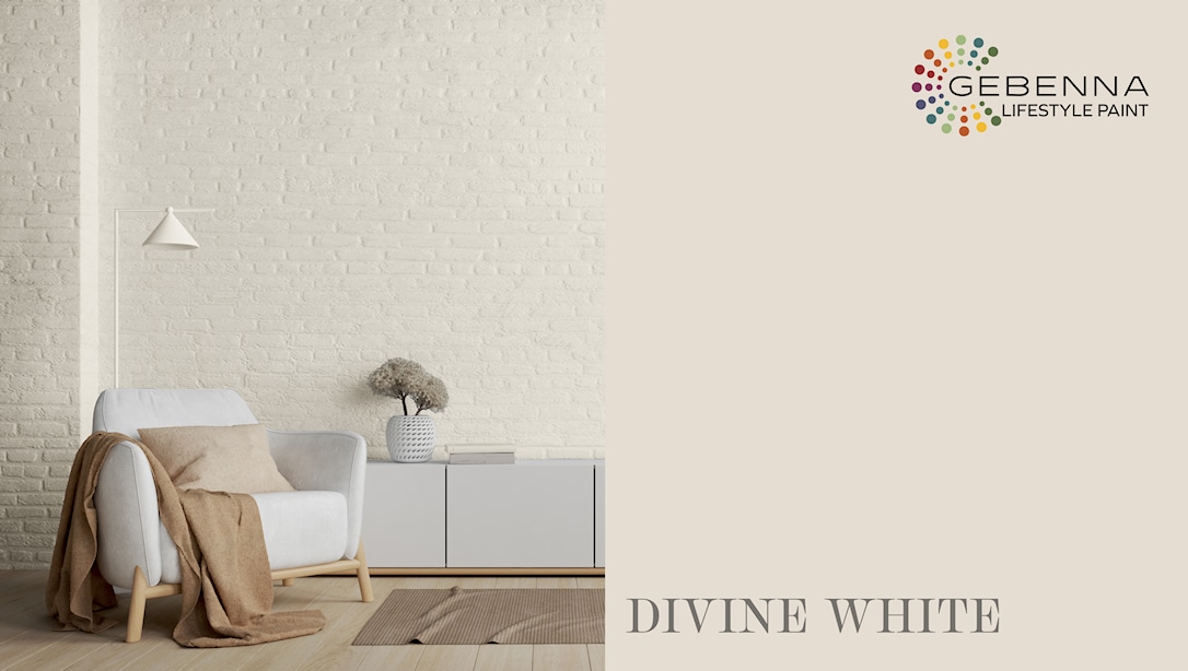 Gebenna Vægmaling: Divine White Farveprøve