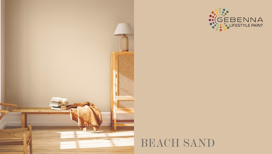 Gebenna Vægmaling: Beach Sand Farveprøve