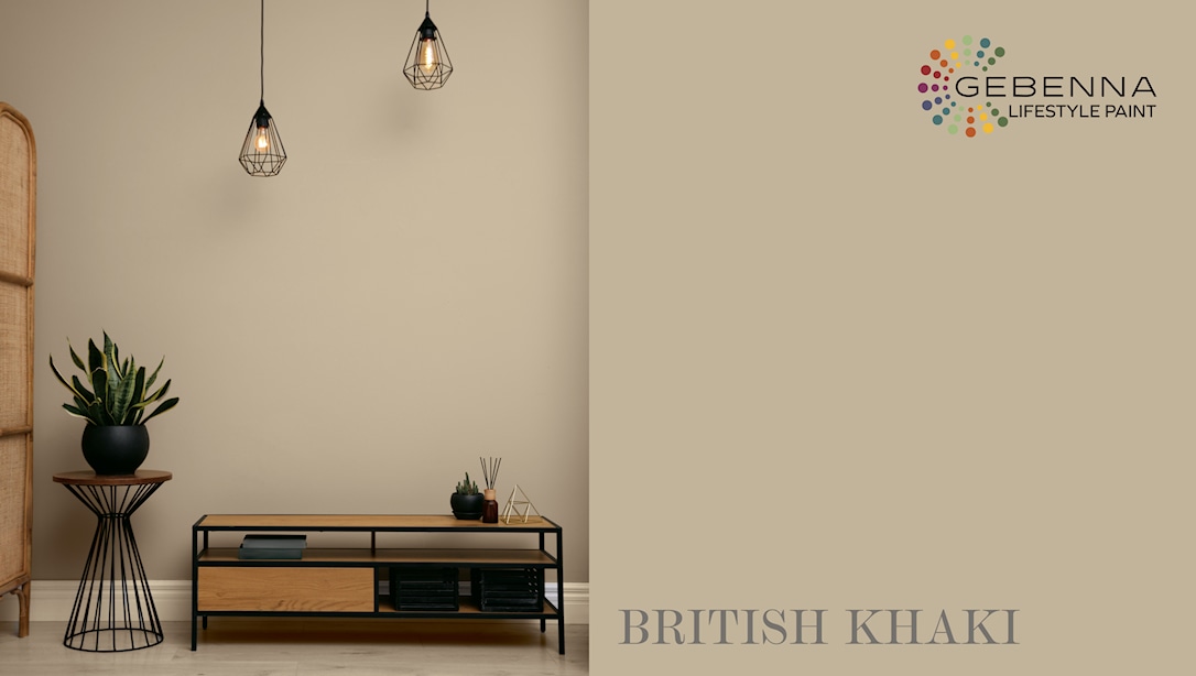 Gebenna Vægmaling: British Khaki Farveprøve