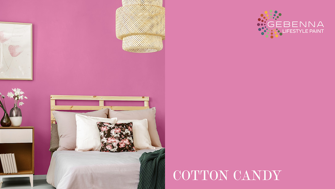 Gebenna Vægmaling: Cotton Candy Farveprøve