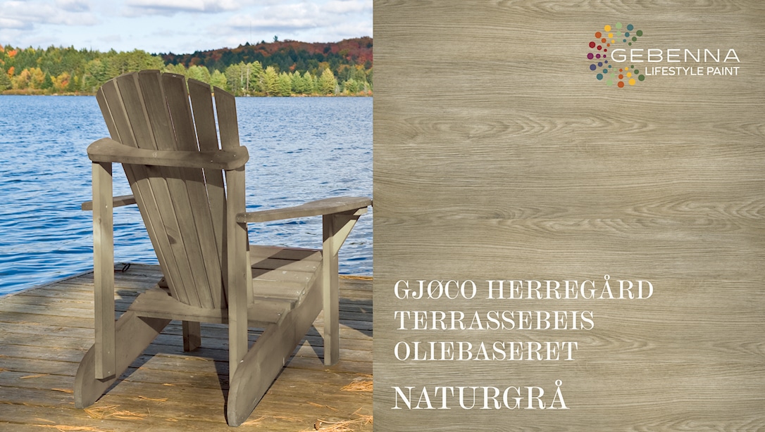 Gjøco Oliebaseret Terrassebeis: Naturgrå 2,7 liter