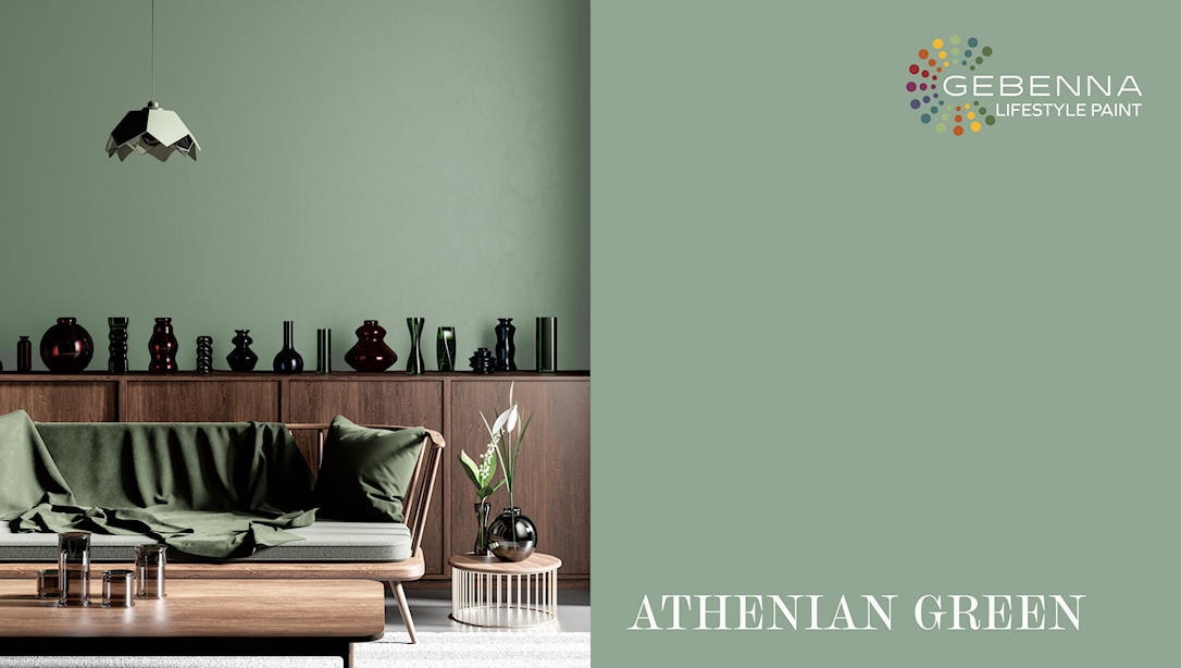 Gebenna Vægmaling: Athenian Green Farveprøve