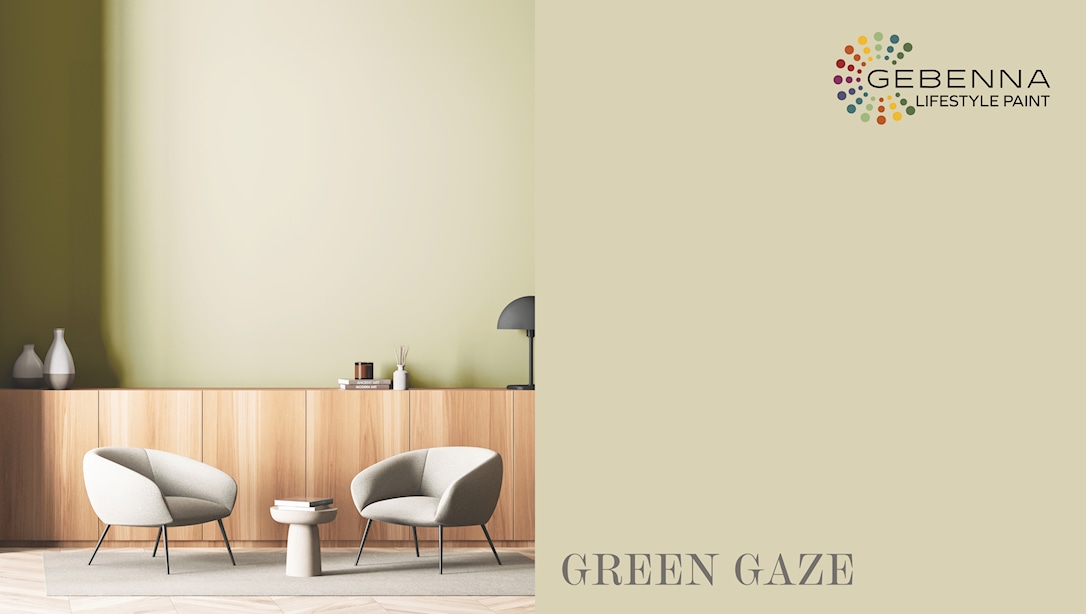Billede af Gebenna Vægmaling: Green Gaze Farveprøve