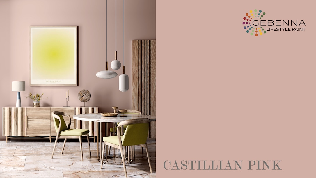 Gebenna Vægmaling: Castillian Pink 9 liter