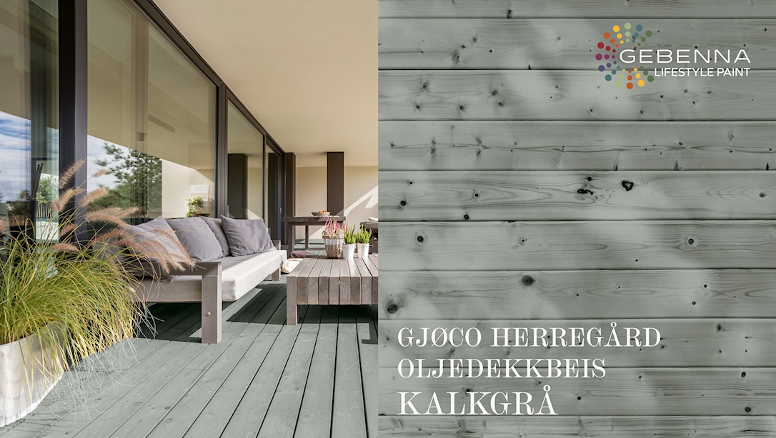 Gjøco Herregård Exclusive Oljedekkbeis: Kalkgrå 9 l