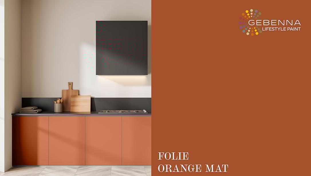Dekorplast: Orange Mat 45 x 200cm