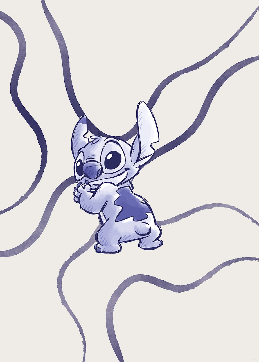 Wall Art Disney Lilo and Stitch Brave and Wild 30×40 cm