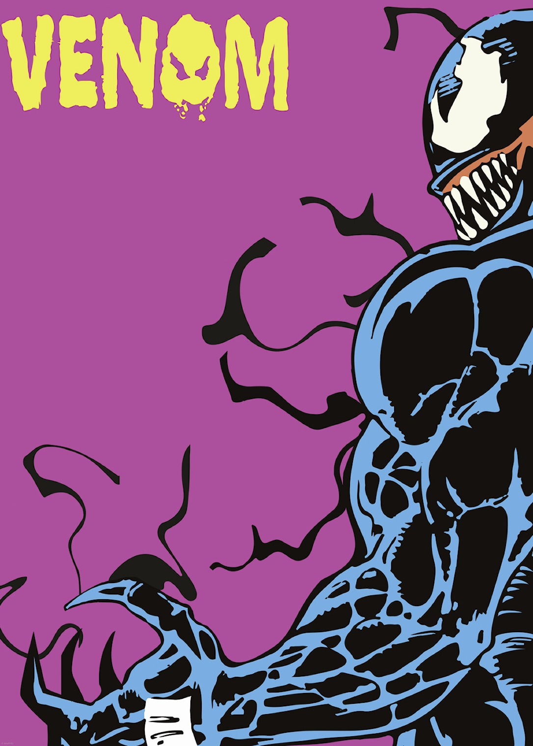 Plakat: Marvel Venom Colorful Stare 30x40 Cm