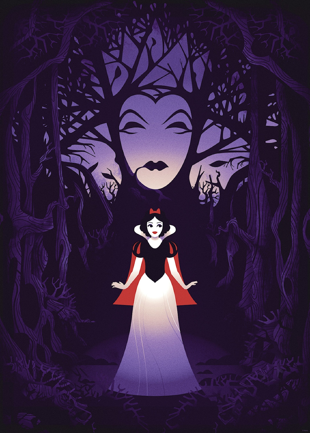 Wall Art Disney Snow White Evil Queen 50x70 cm